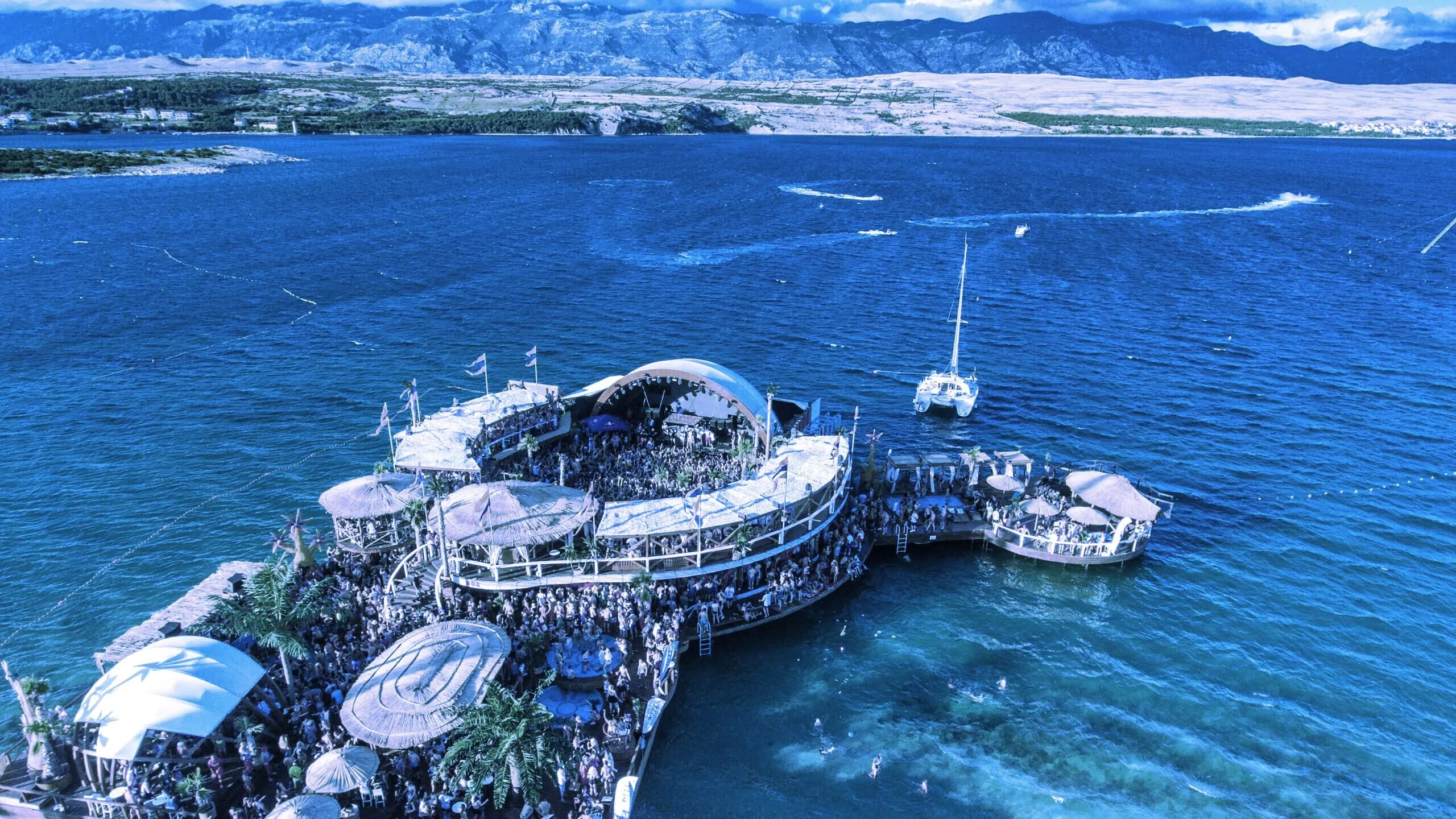 Circus Maximus at Noa Beach Club on the island of Pag in Croatia. Image: Circus Maximus