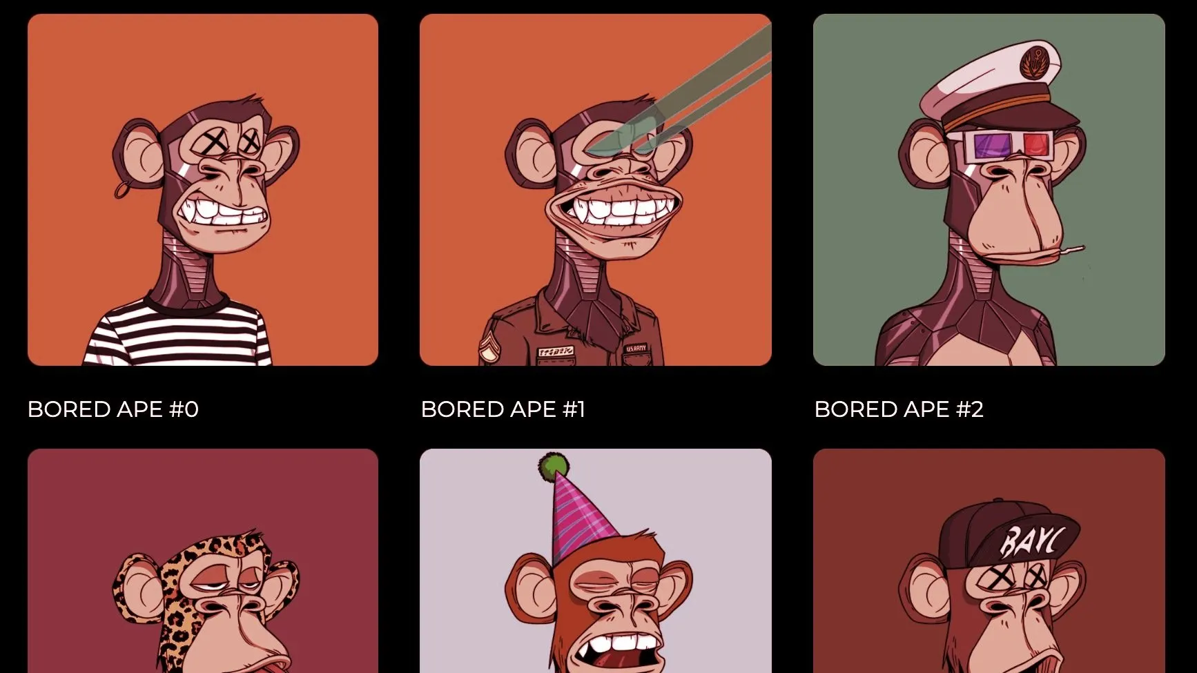 Part of the Bored Ape Yacht Club series of NFTs. Image: BAYC.