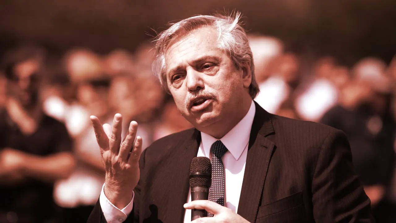Argentina's President Alberto Fernandez. Image: Shutterstock