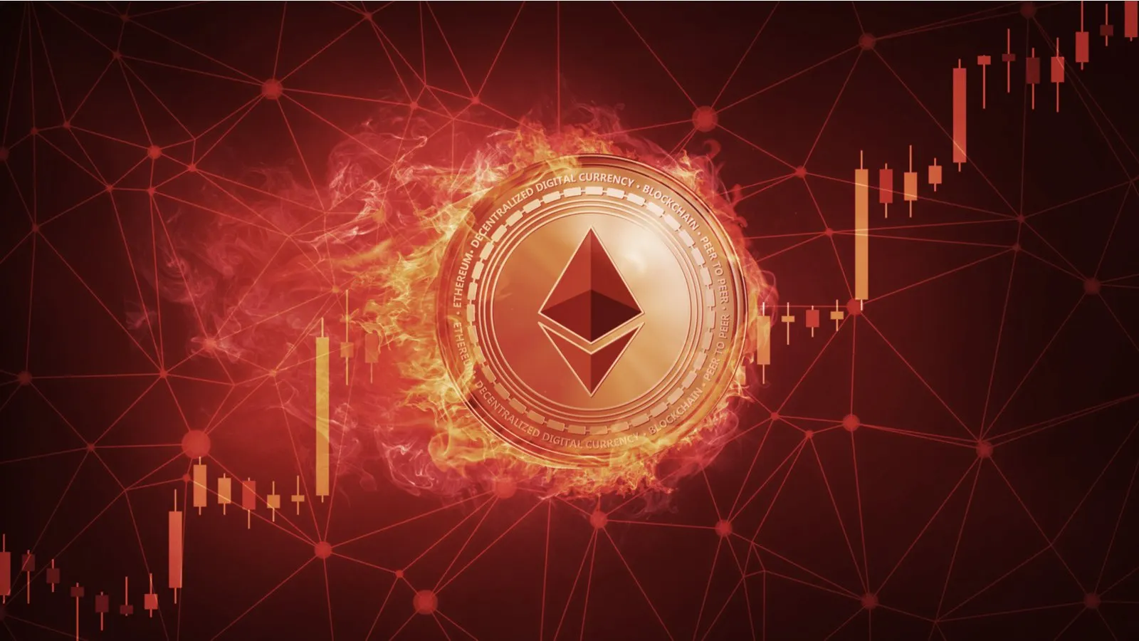 Ethereum burning. Image: Shutterstock