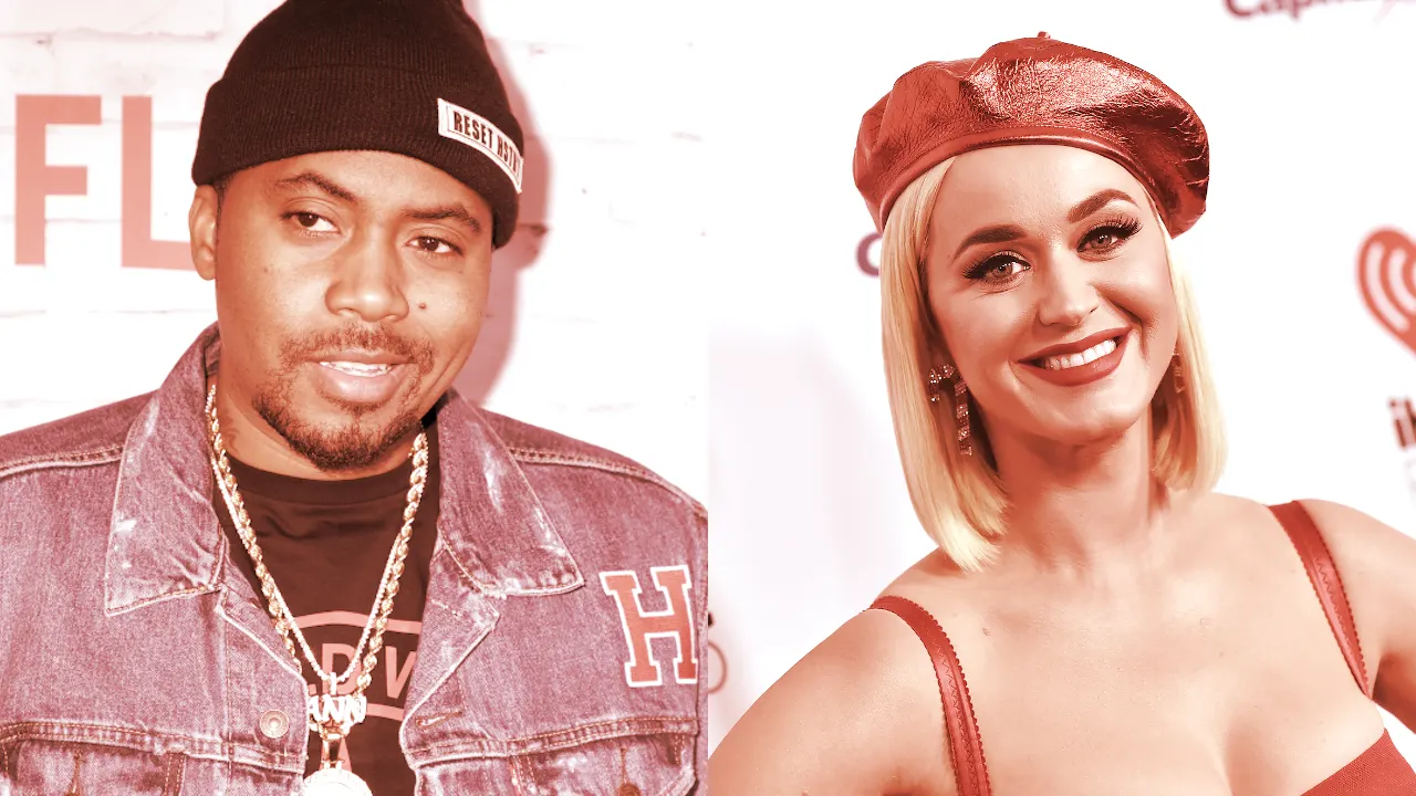 Katy Perry y Nas. Imagen: Shutterstock