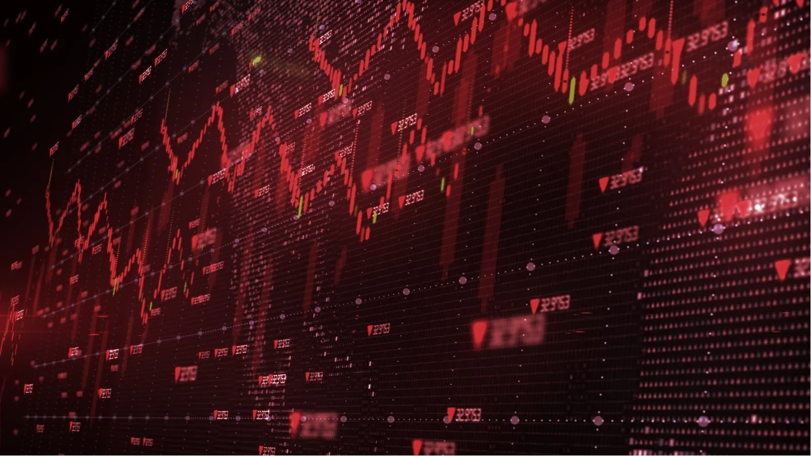 Crypto markets in the red zone. Image: Shutterstock