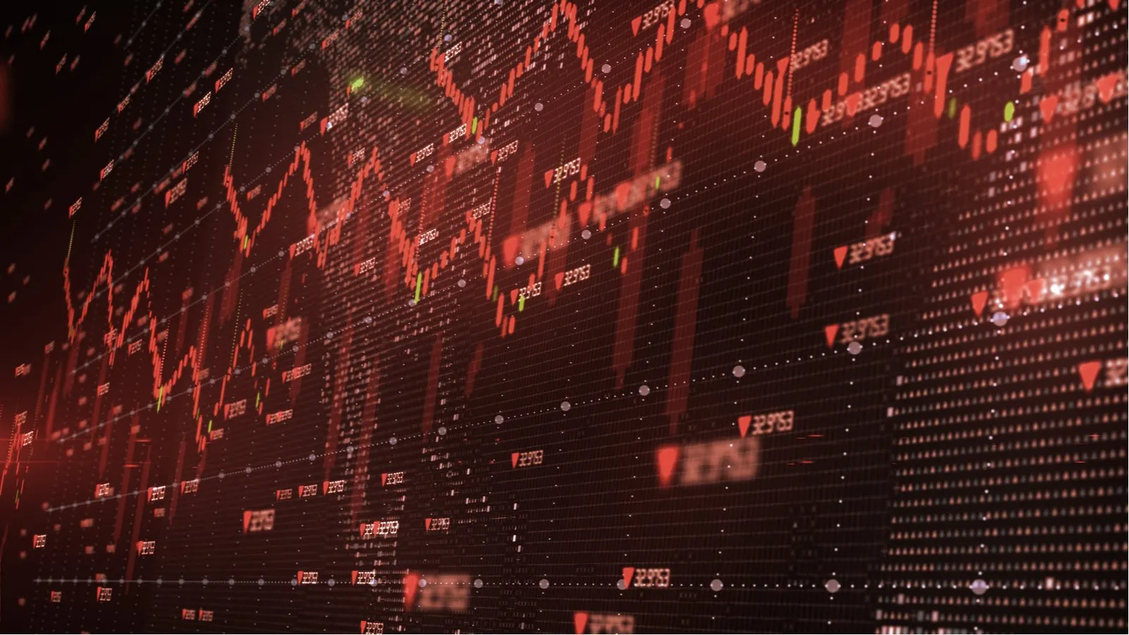 Los mercados de criptomonedas están en la zona roja. Imagen: Shutterstock