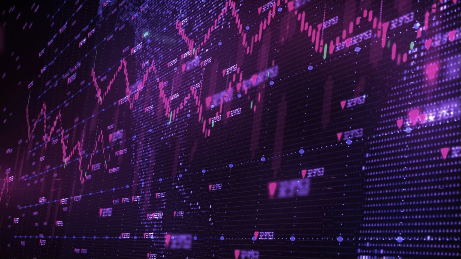 Los mercados de criptomonedas en la zona roja. Imagen: Shutterstock