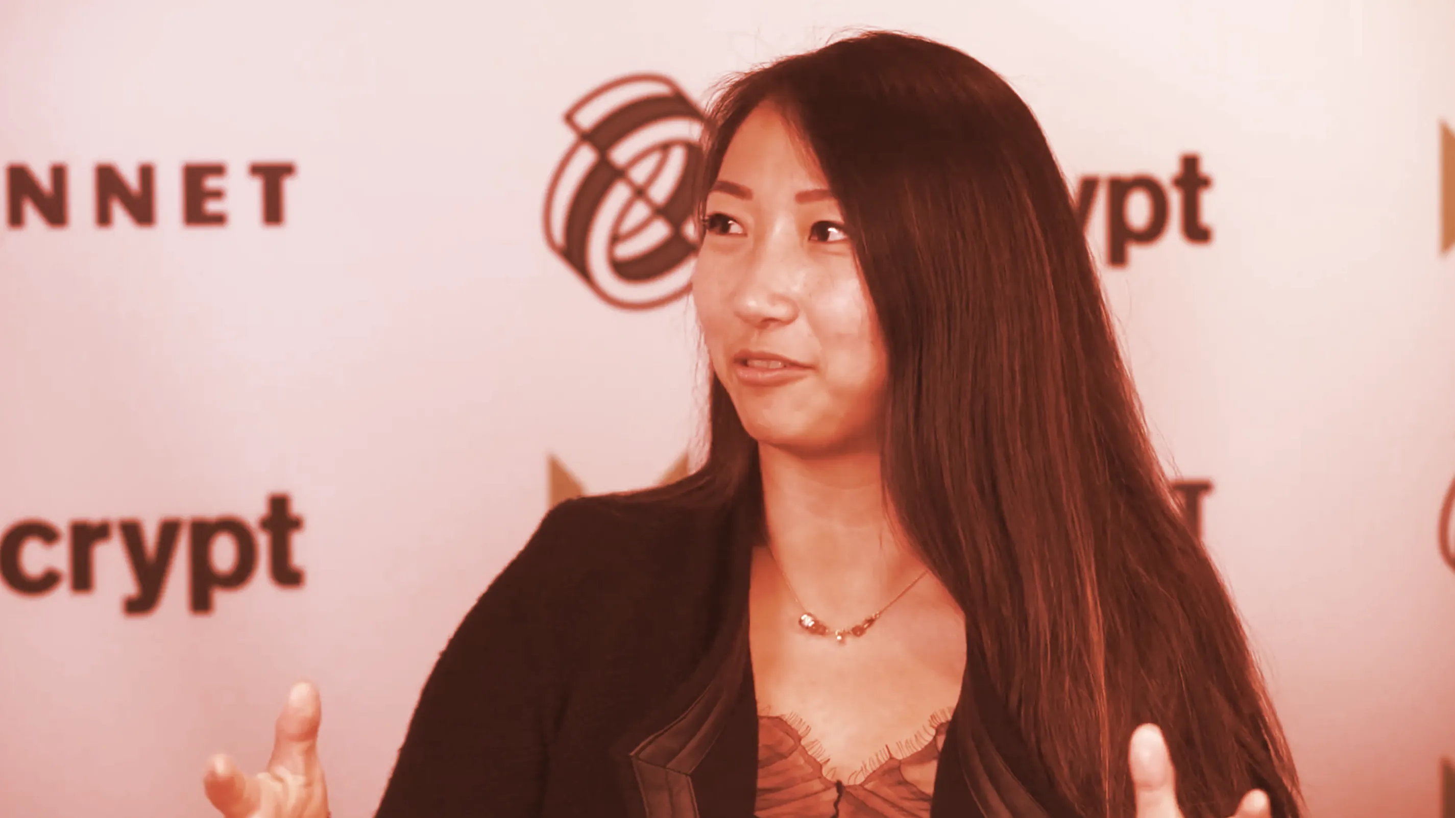 Amy Wu, former Lightspeed Ventures partner now running FTX's $2b Web3 fund, speaks to Decrypt at Messari Mainnet in NYC in September 2021.