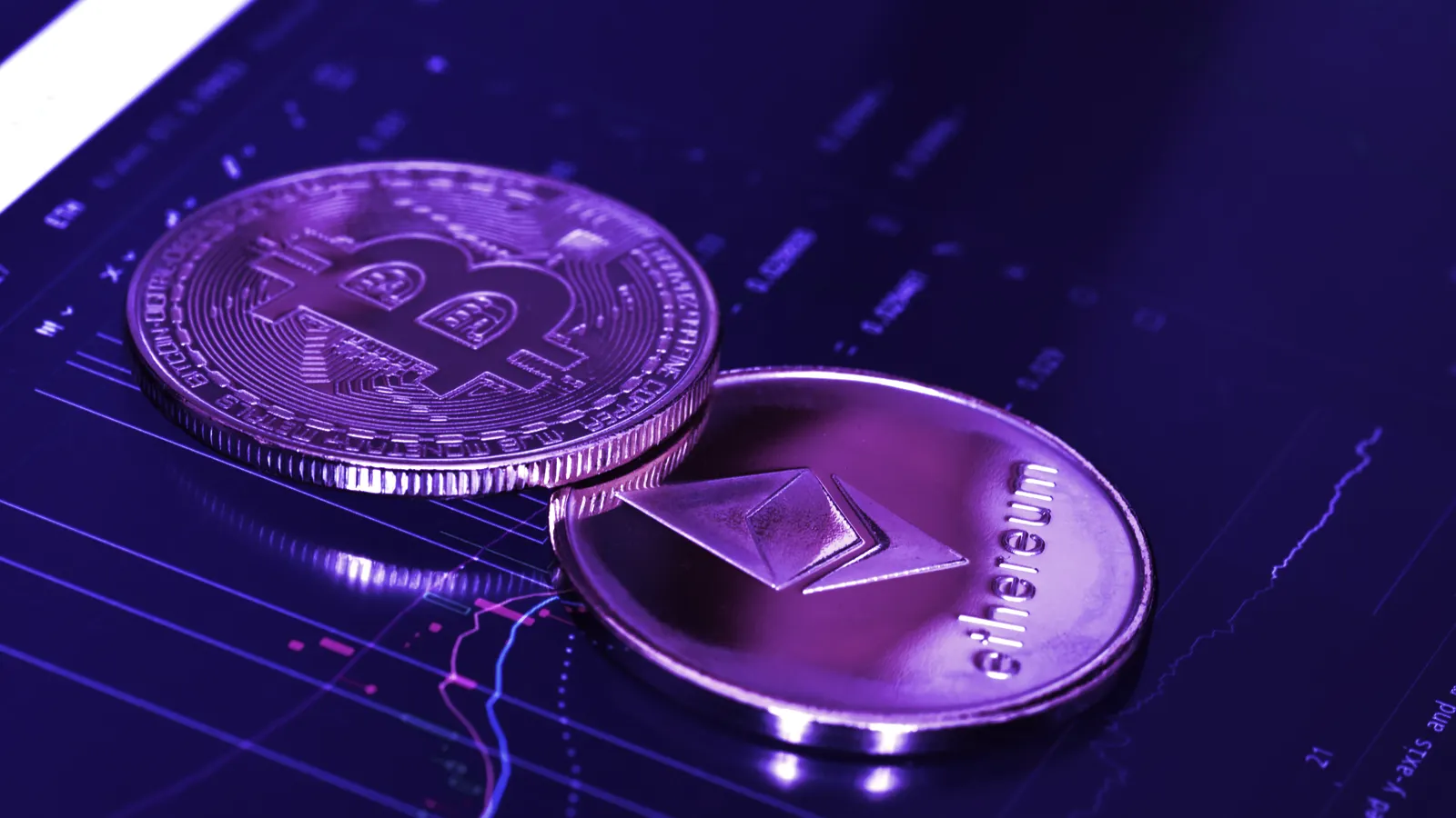 Bitcoin and Ethereum are the two largest cryptocurrencies. Image: Shutterstock