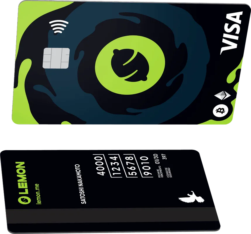 Renderización de la Tarjeta Visa de Lemon. Imagen: Lemon