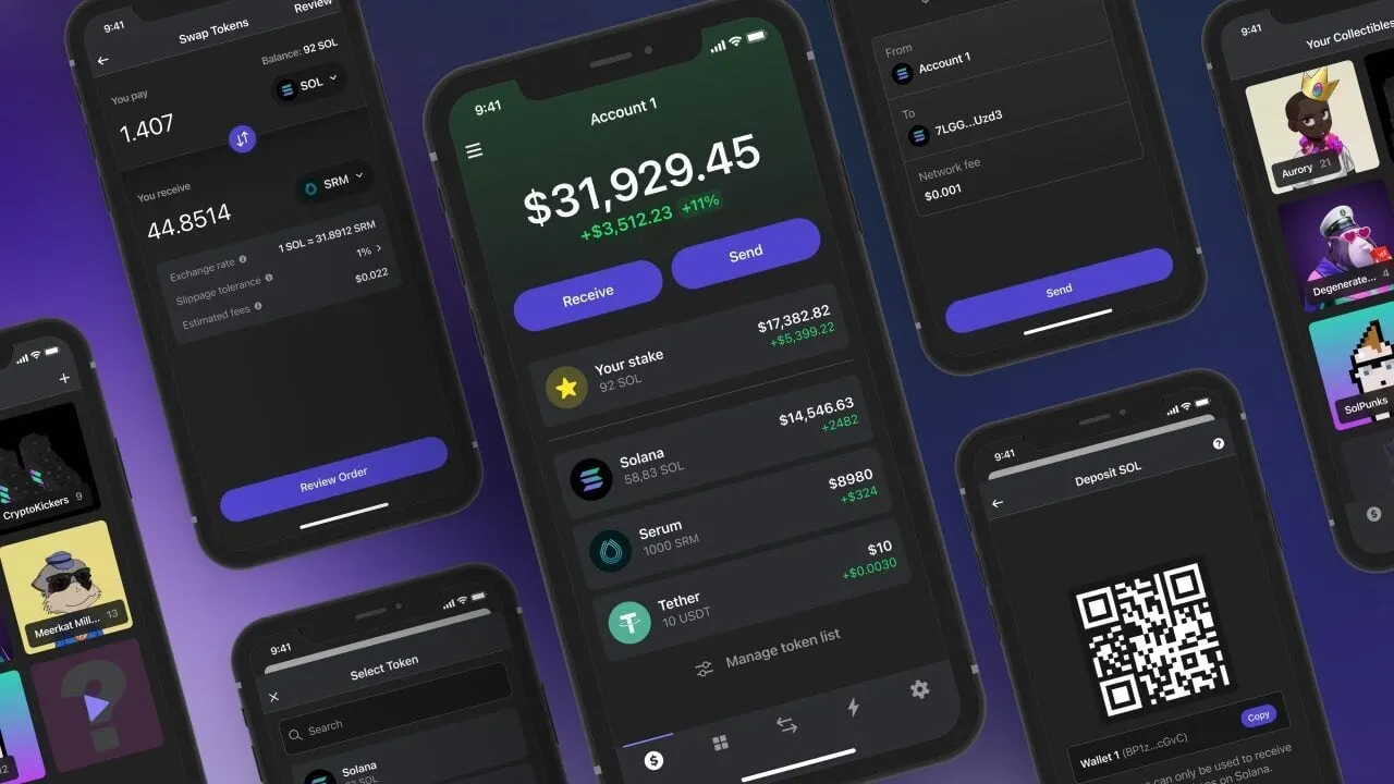 The new mobile wallet: Image: Phantom