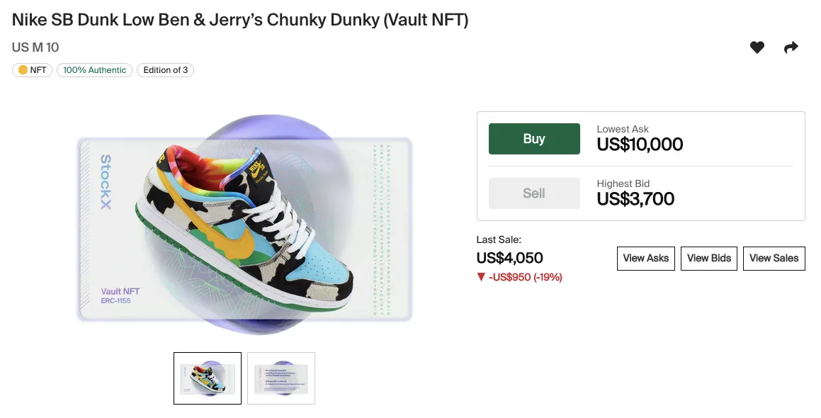 Sb dunk ben and jerry online stockx