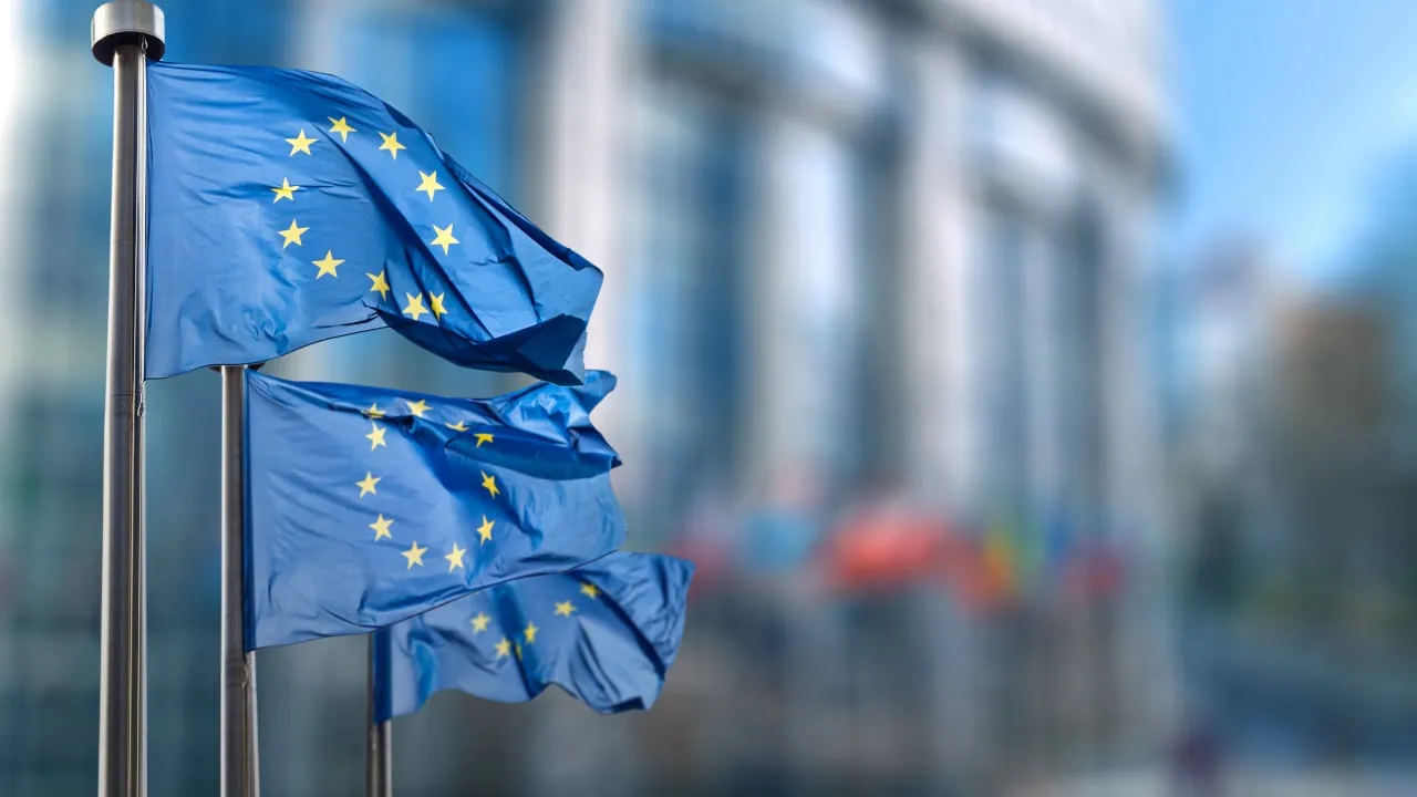 La bandera de la Unión Europea. Imagen: Shutterstock