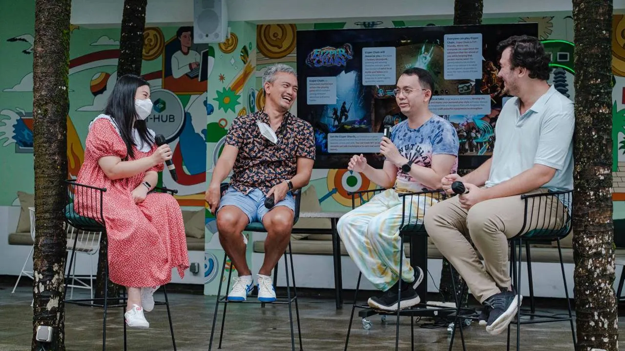 People sitting on high stools