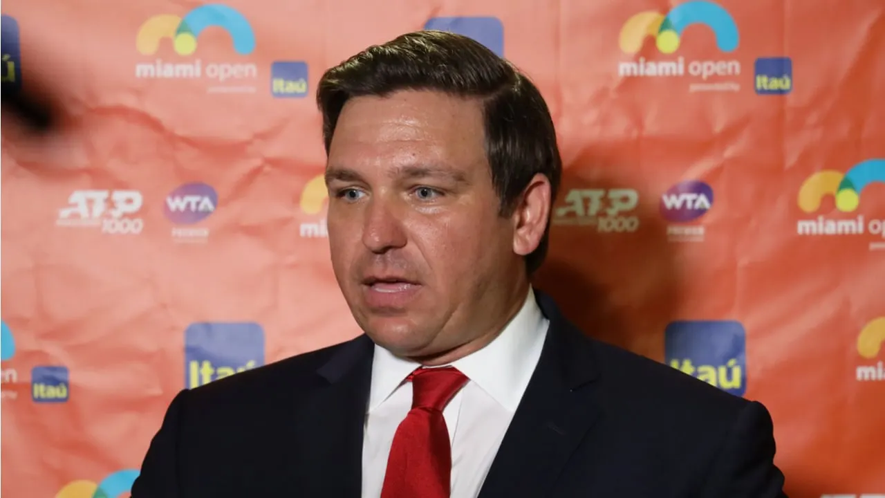 Florida Gov. Ron DeSantis: Image: Shutterstock