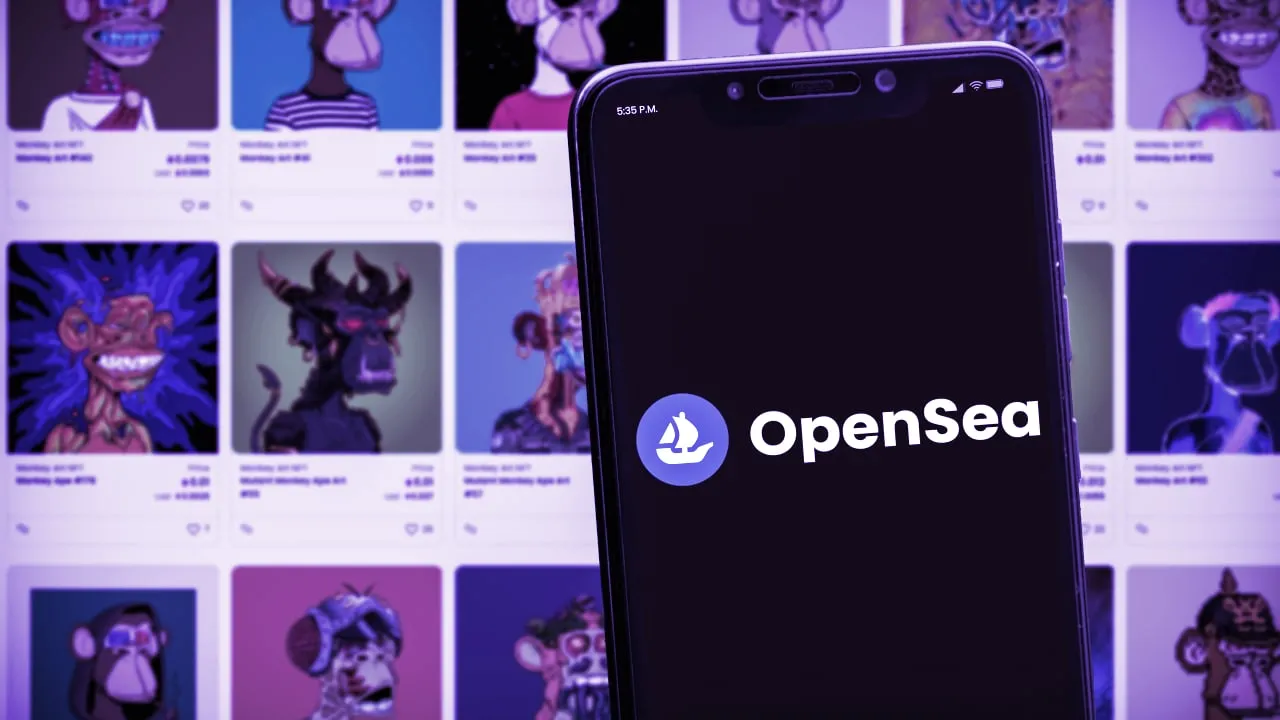 OpenSea es un mercado líder de NFT de Ethereum. Imagen: Shutterstock