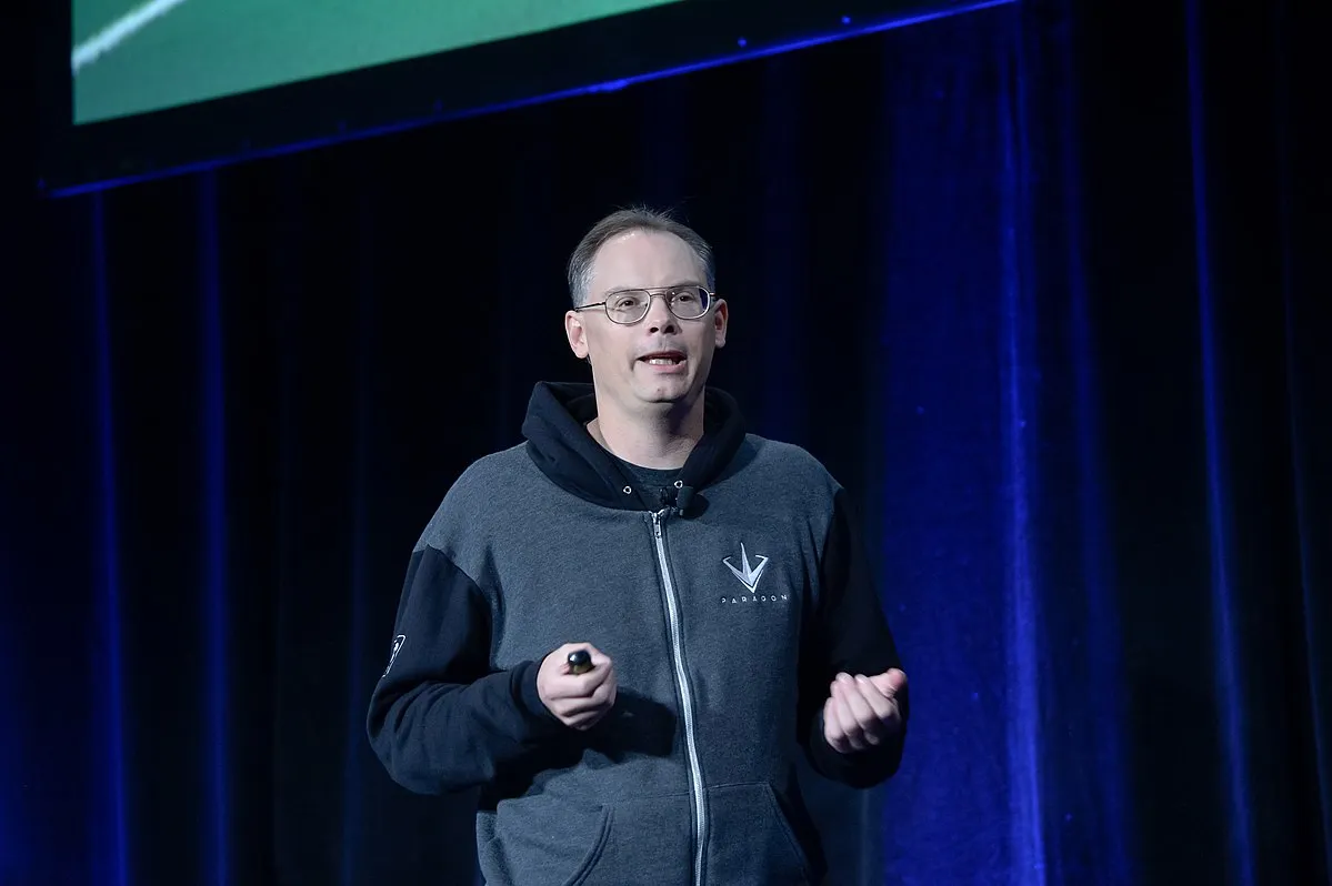 Tim Sweeney, CEO de Epic Games. Imagen: Trish Tunney