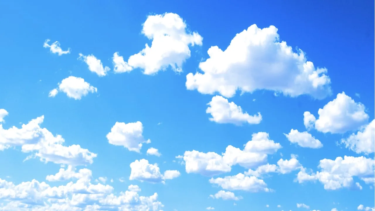 Un cielo azul, o Blue Sky en inglés. Imagen: Shutterstock