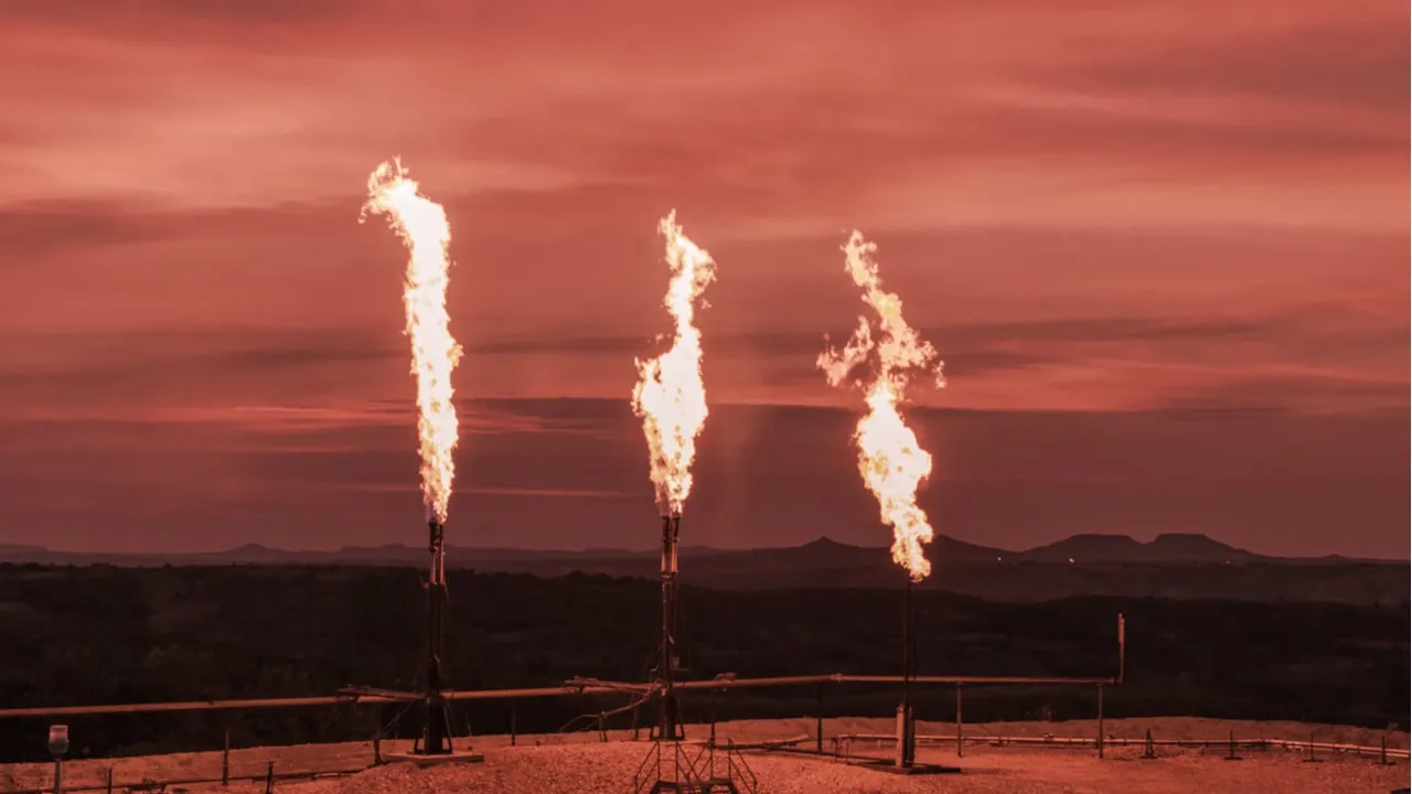 Gas being burned. Image: Shutterstock