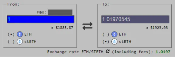 steth eth