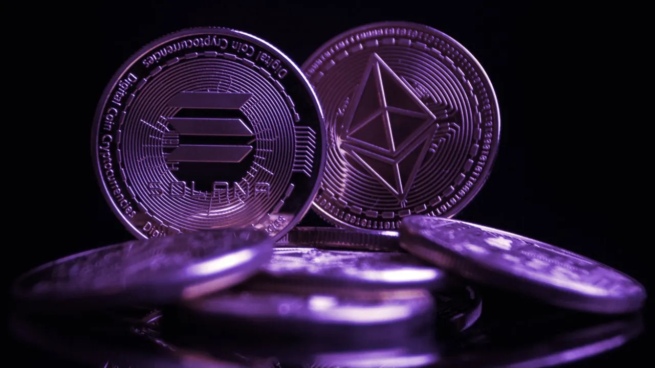 Ethereum y Solana son dos de las principales redes de blockchain de capa 1. Imagen: Shutterstock