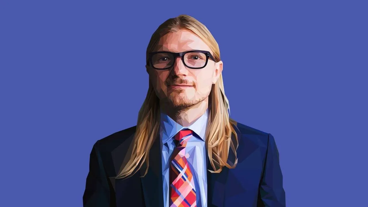 Kraken CEO Jesse Powell. (Art by Grant Kempster)