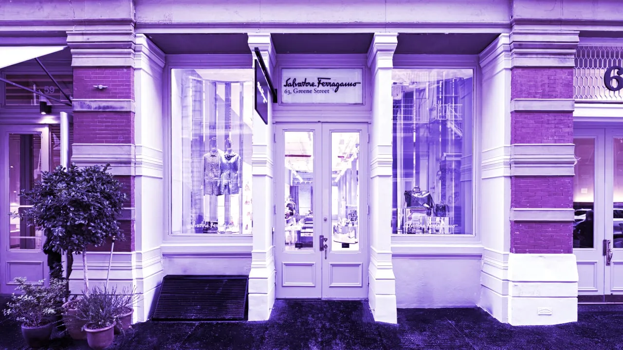 Salvatore Ferragamo storefront. Image: Salvatore Ferragamo