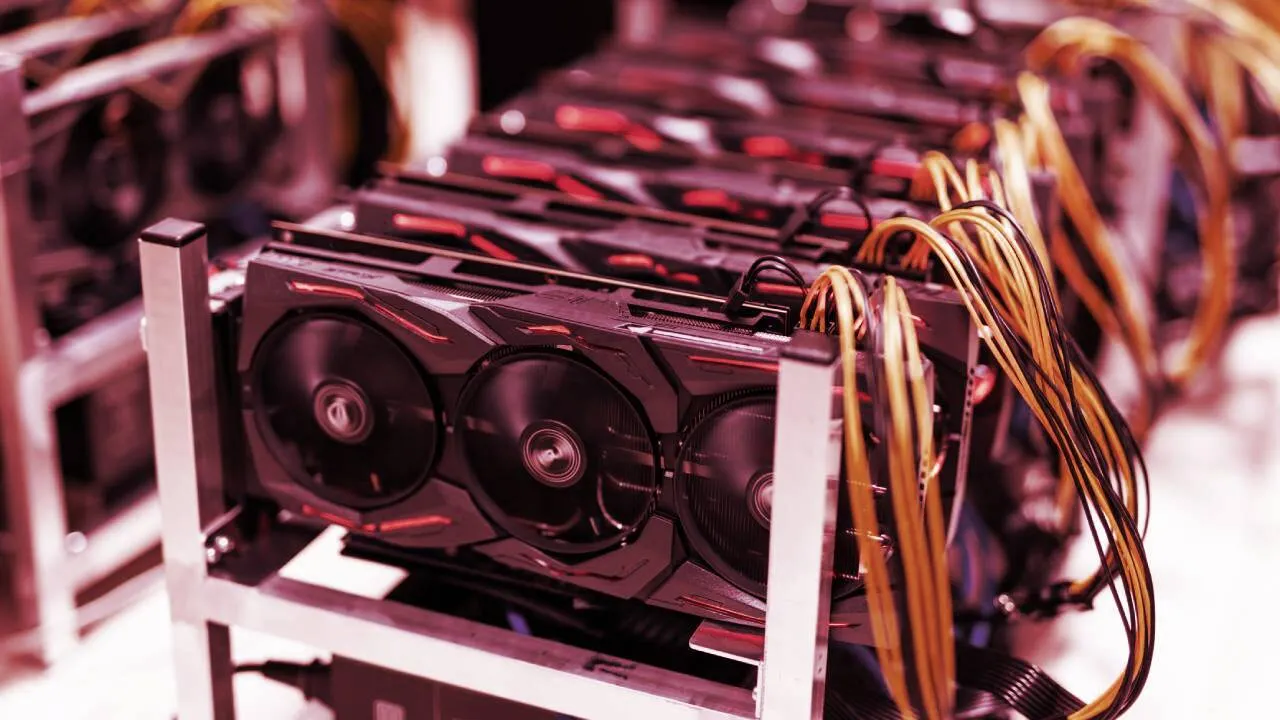A crypto mining rig. Image: Shutterstock