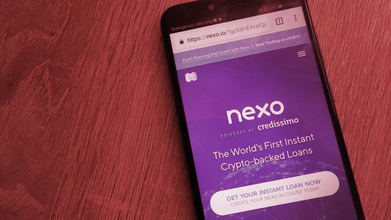 Nexo is a cryptocurrency lending platform. Image: Shutterstock.