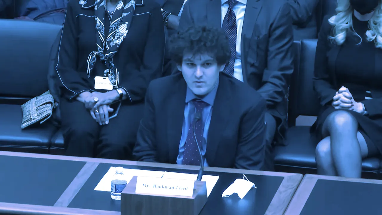 Sam Bankman-Fried, CEO de FTX, declarando ante el Congreso. Imagen: YouTube