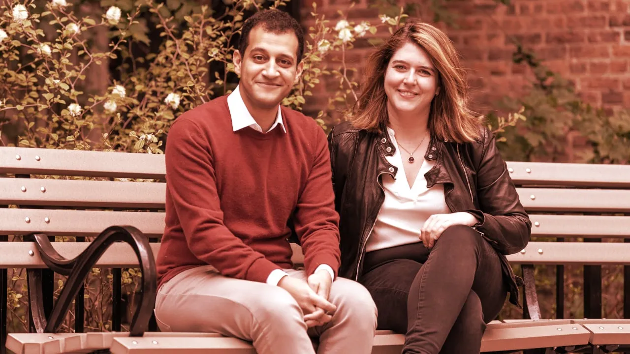Hany Rashwan and Ophelia Snyder, 21.co co-founders. Image: 21.co