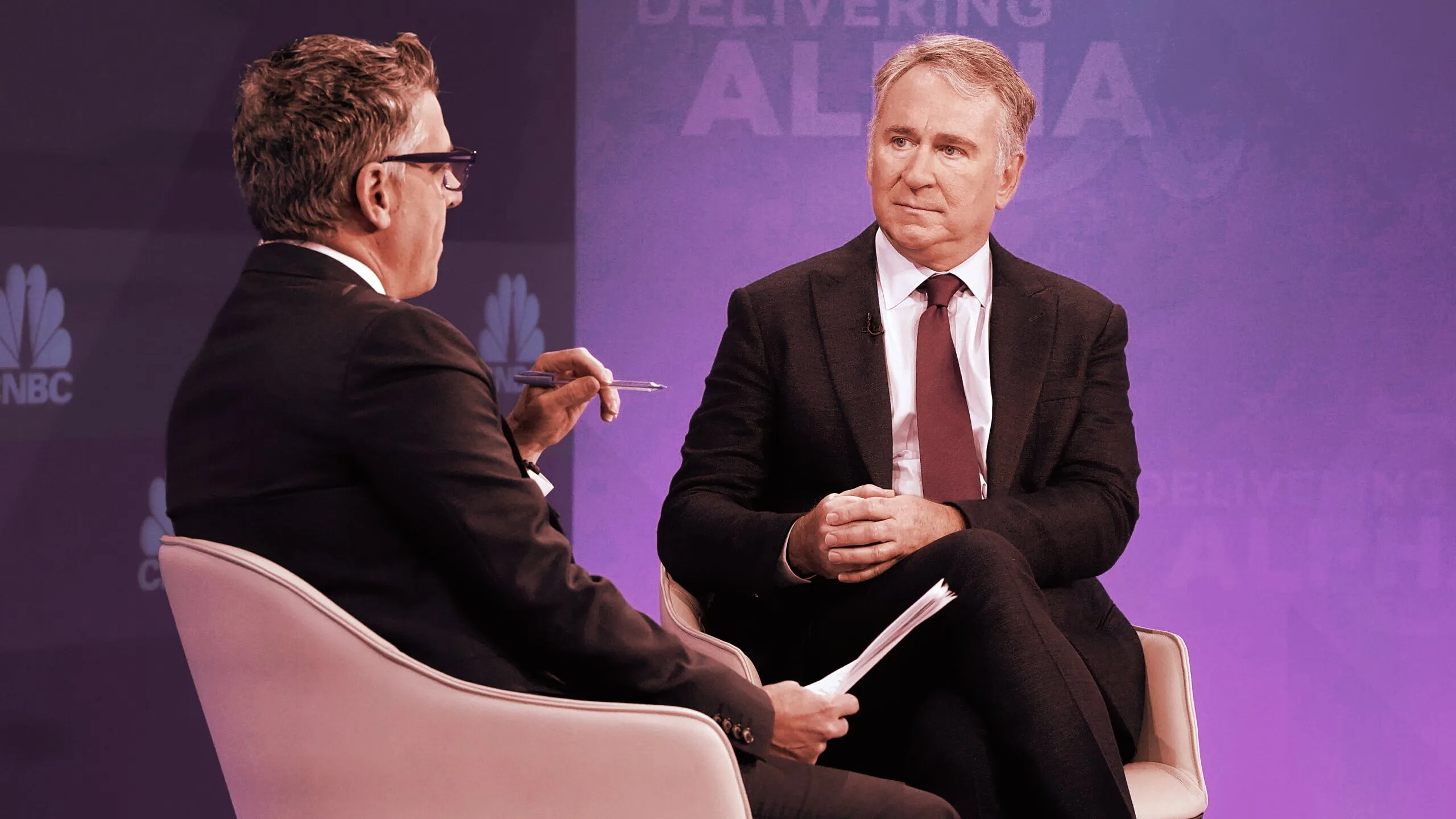 Billionaire hedge fund manager Ken Griffin. Image: CNBC/Twitter