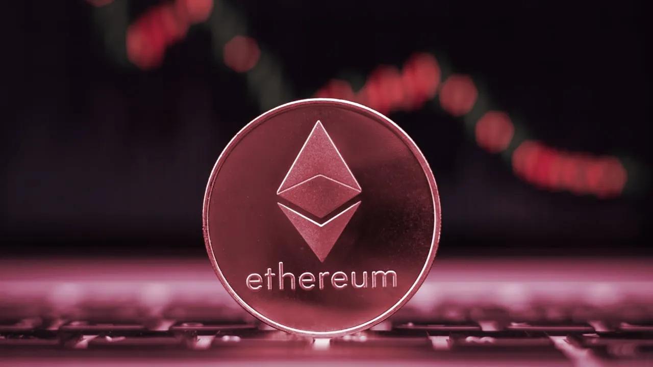 Ethereum price. Image: Shutterstock