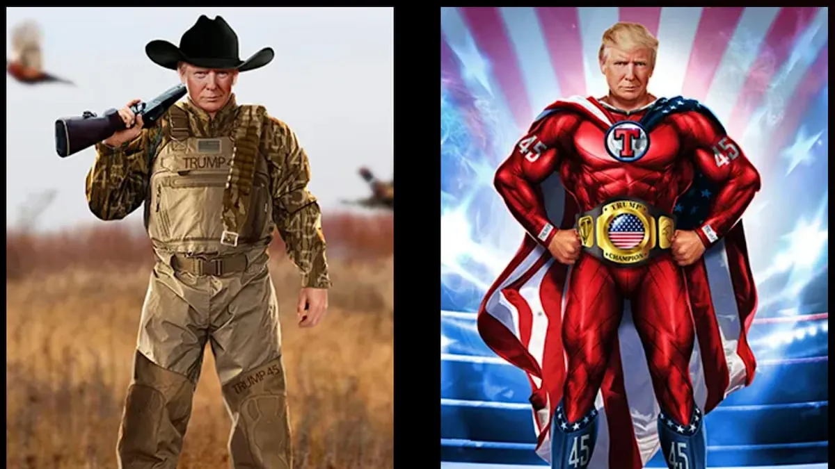 Las NFT de Donald Trump en Polygon. Imagen: Donald Trump