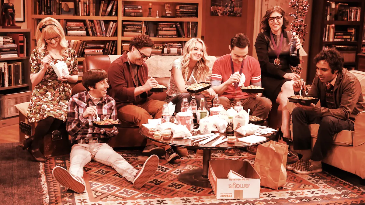A still image from "The Big Bang Theory."