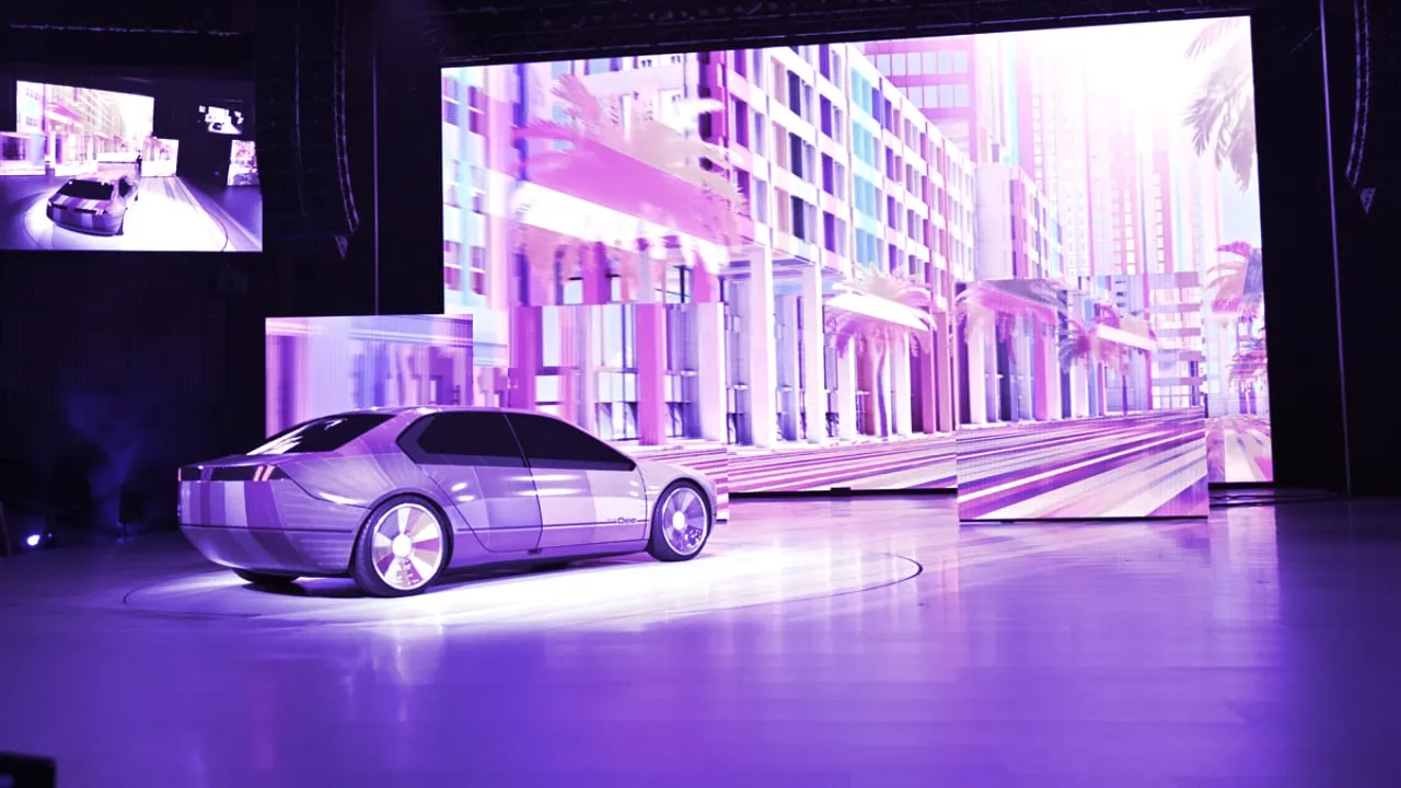 The BMW i Vision Dee can change its exterior color. Image: Consumer Technology Association