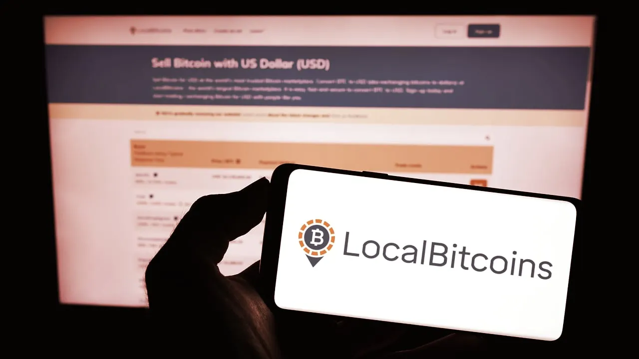 Peer-to-peer Bitcoin exchange LocalBitcoins. Image: Shutterstock