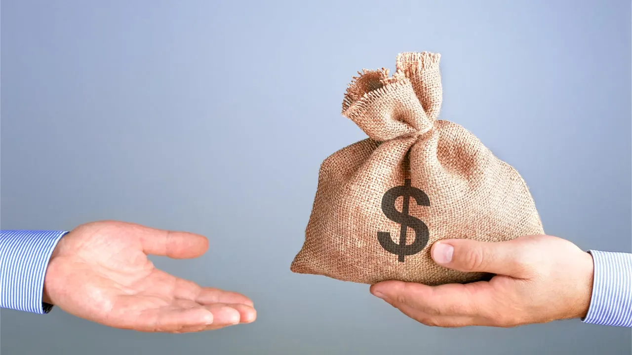 A bag of money. Image: Shutterstock