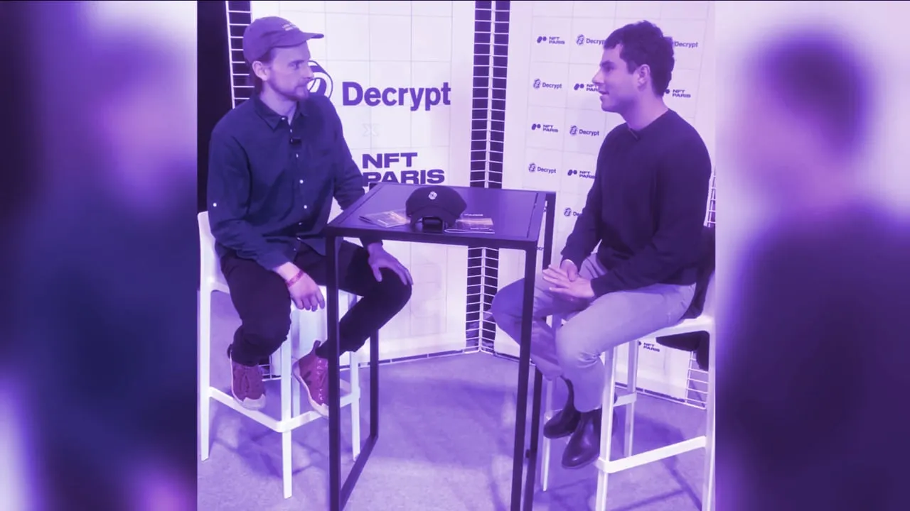 Dispatch head of product Sean Spector and Decrypt's Liam Kelly. Image: Decrypt