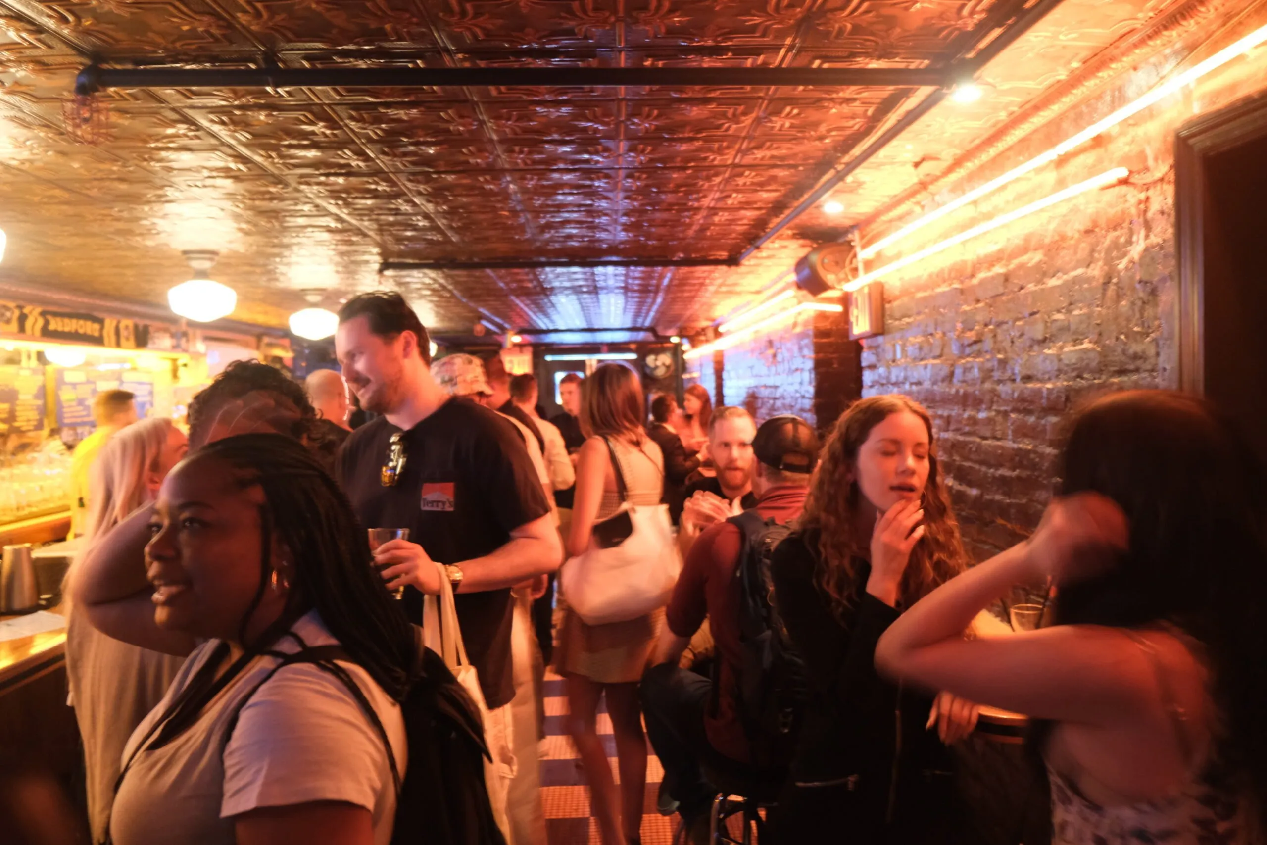 Bitcoin NFT happy hour at PubKey bar. Photo: Andre Beganski