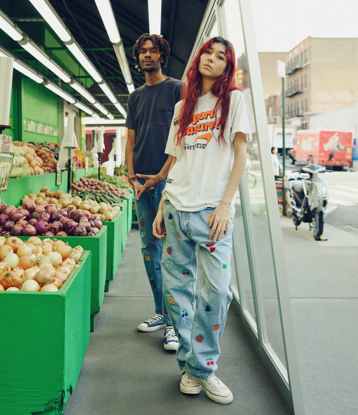 MNTGE Debuts Token-Enabled Vintage Jeans With ‘Fruits & Veggies’ Drop ...