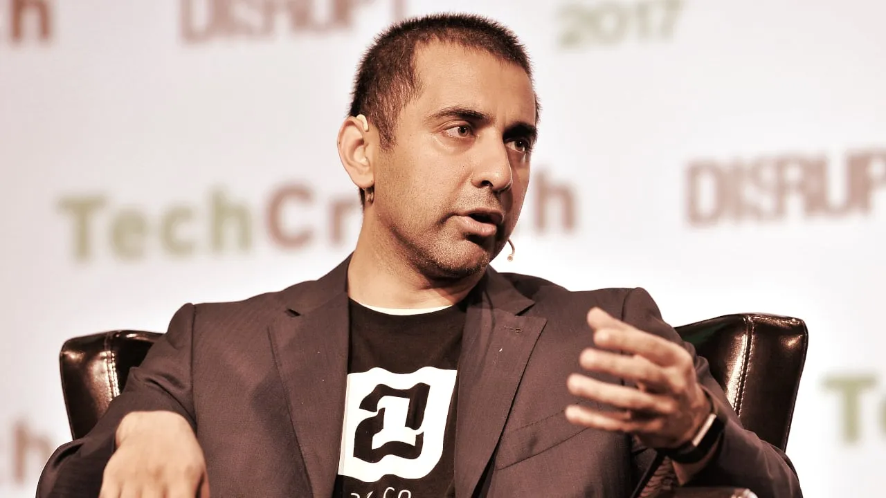 Balaji Srinivasan at TechCrunch Disrupt in 2017. Photo: Flickr/TechCrunch Disrupt