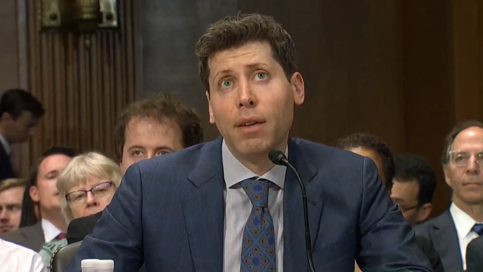 Image: Sam Altman testifying before United States Senate Committee on the Judiciary.