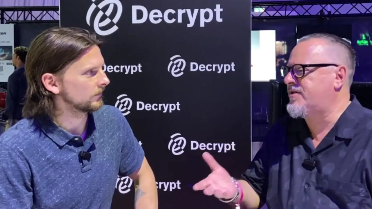 BNV founder and CEO Richard Hobbs speaking to Decrypt. Image: Decrypt.