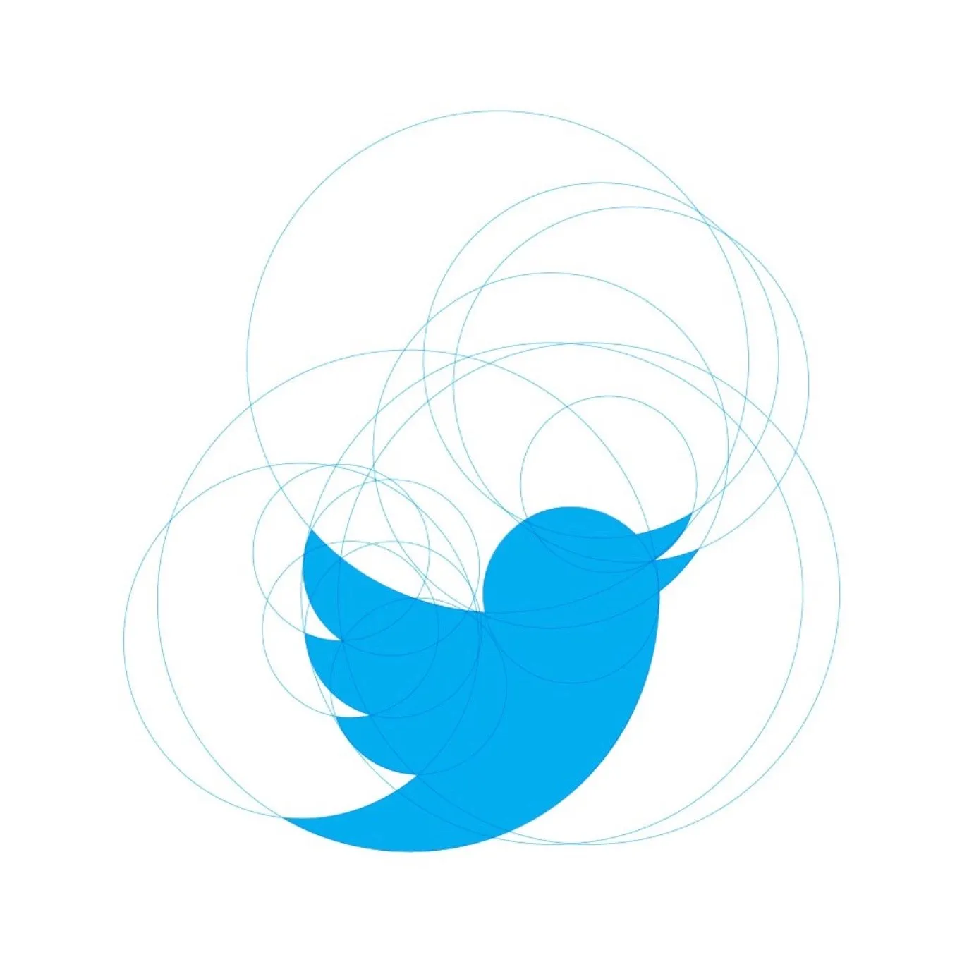 Maqueta del logotipo de Twitter.