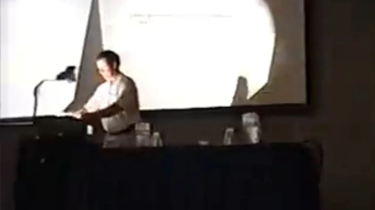 Hal Finney explains zero-knowledge proofs in the rediscovered clip. Image: Twitter/X