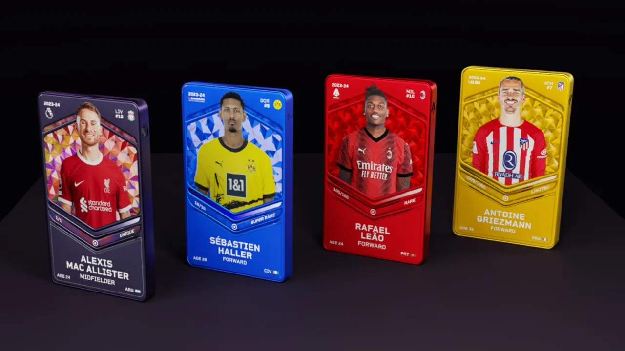 Sorare has launched 3D versions of its collectible cards. Image: Sorare