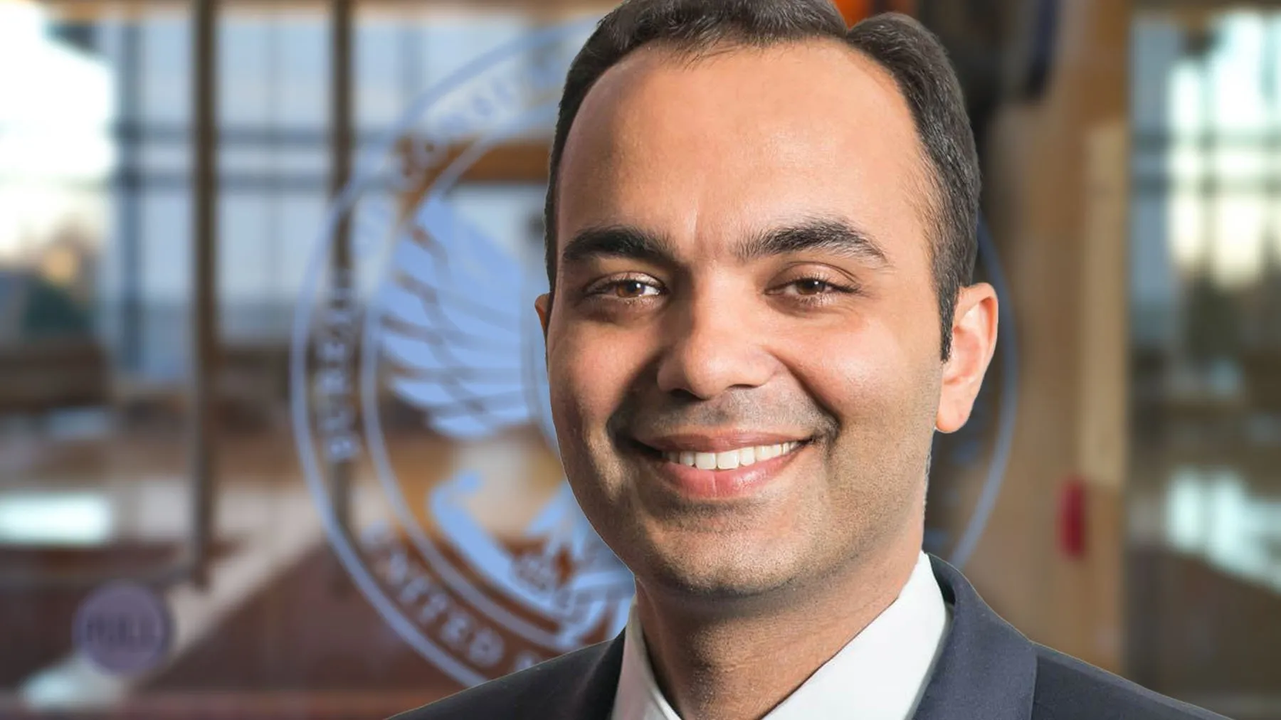 Rohit Chopra is Director of the Consumer Financial Protection Bureau. Photo illustration. Images: CFPB/Shutterstock.