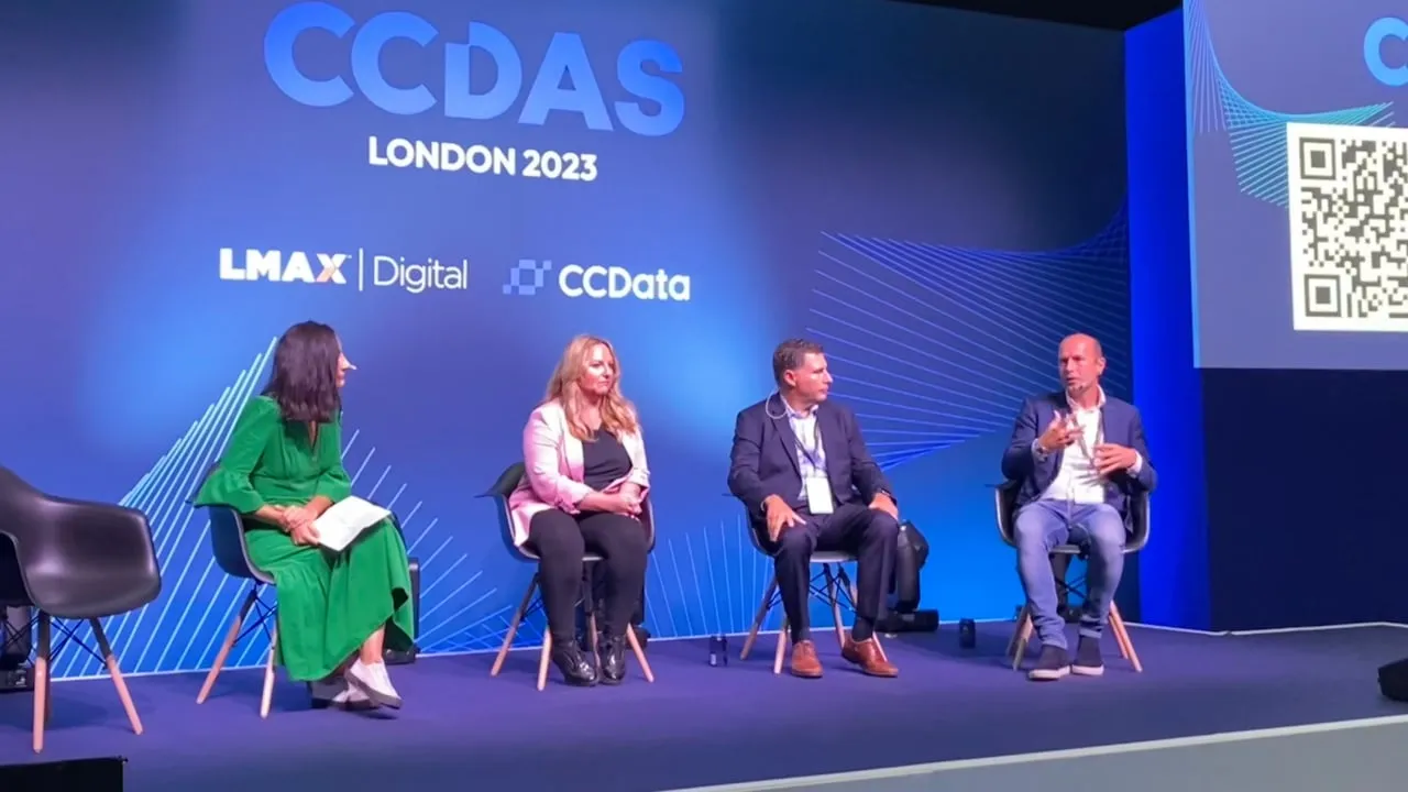 Dr Lisa Cameron MP (second from left) speaking at CCDAS 2023. Image: Decrypt