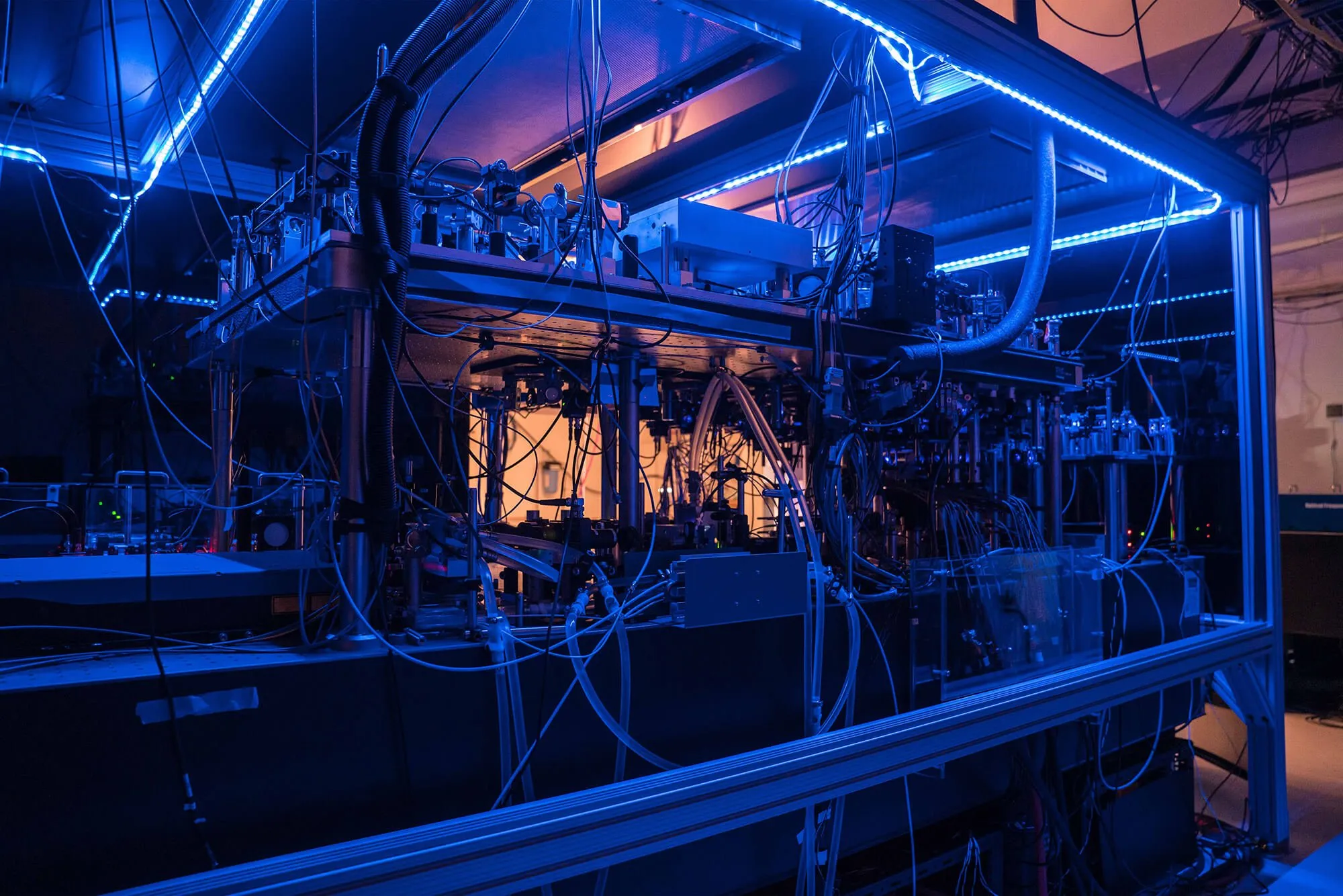Computadora cuántica de primera generación, Phoenix, Berkeley, California, agosto de 2021. Imagen: Atom Computing