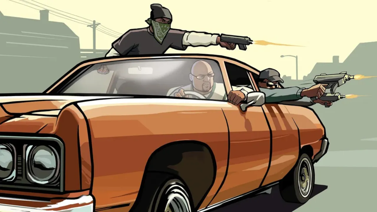Artwork from Grand Theft Auto: San Andreas. Image: Rockstar Games