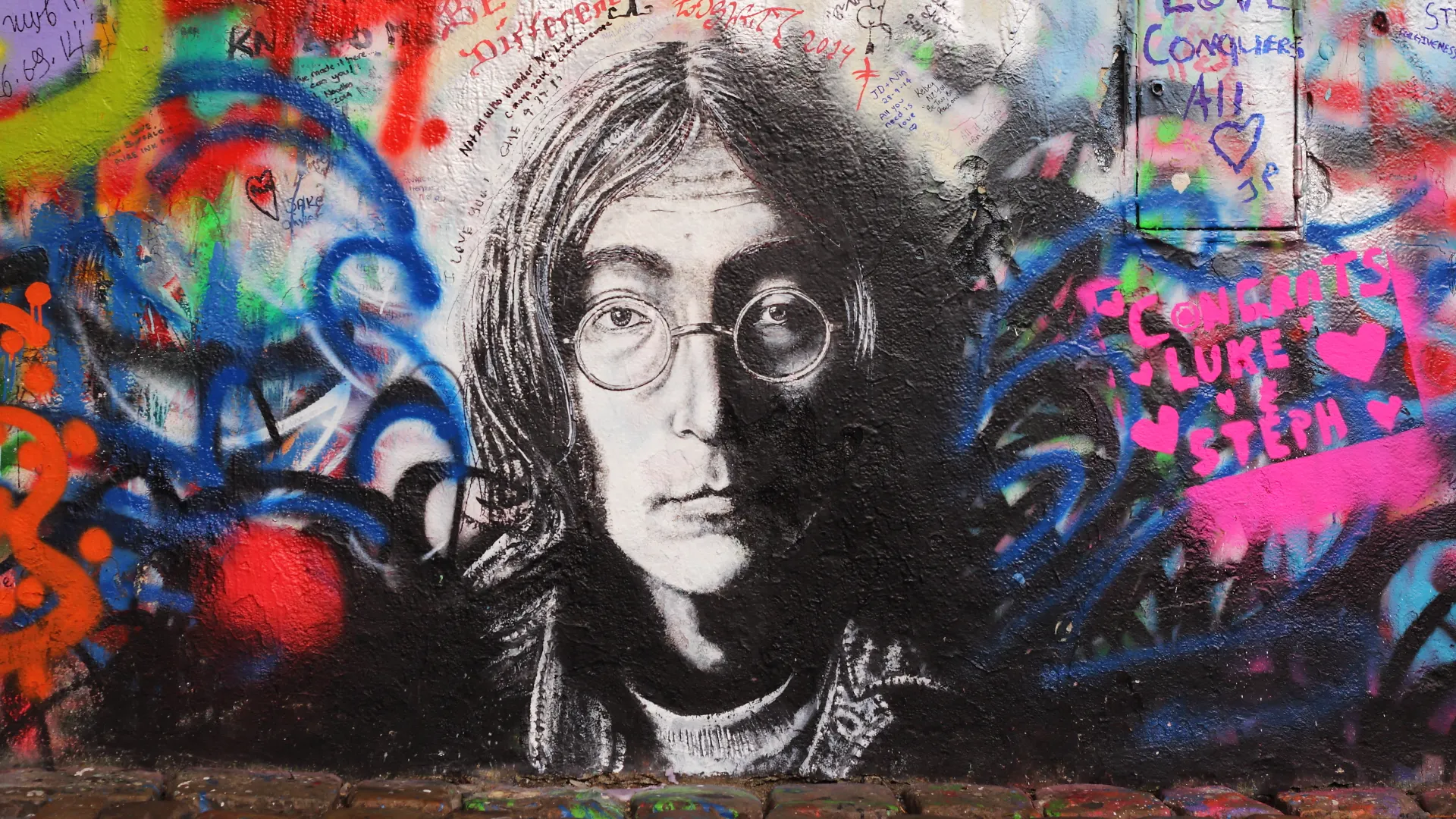 The John Lennon Wall in Prague. Image: Shutterstock