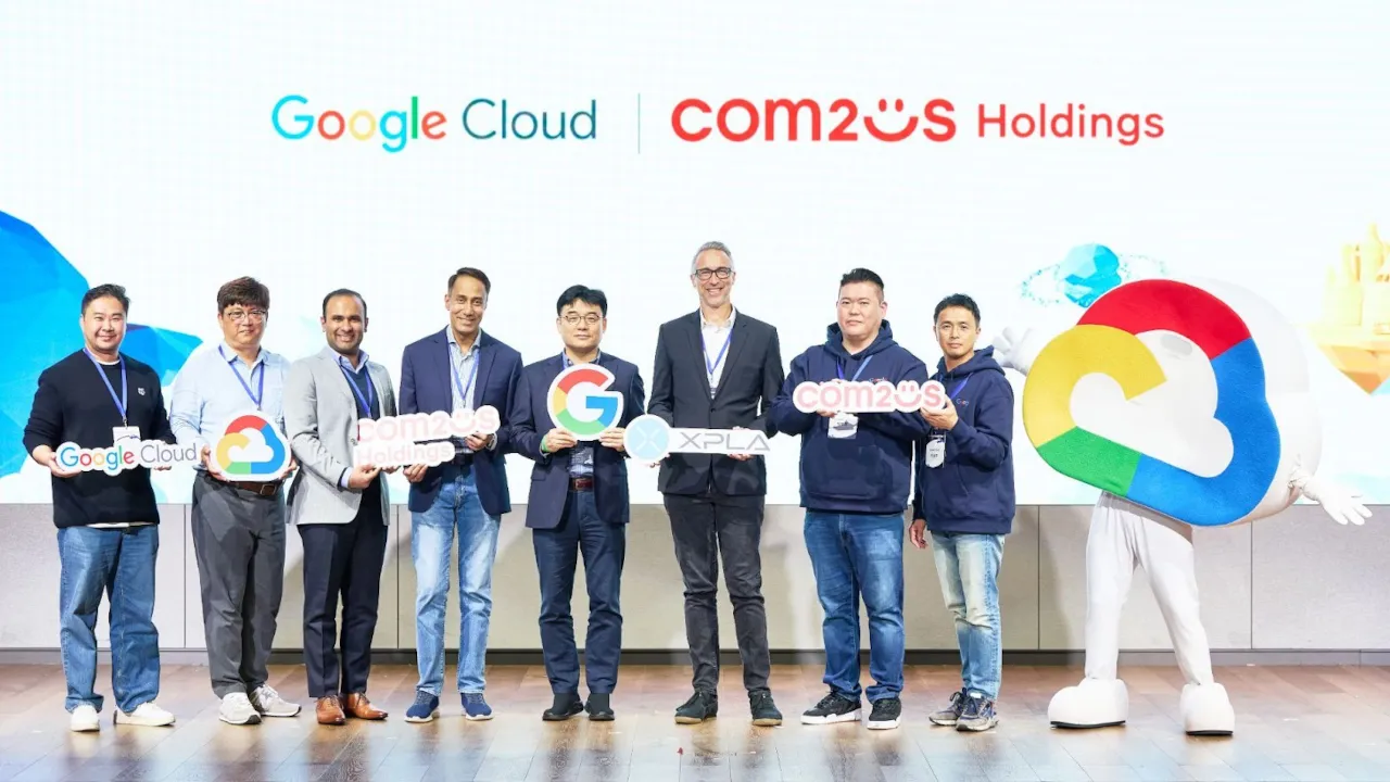Google Cloud, Com2uS, and XPLA team members. Image: XPLA